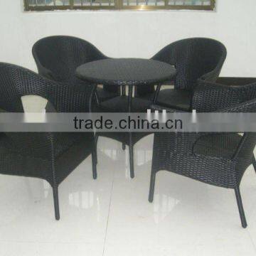 outdoor garden furniture or wicker dining set