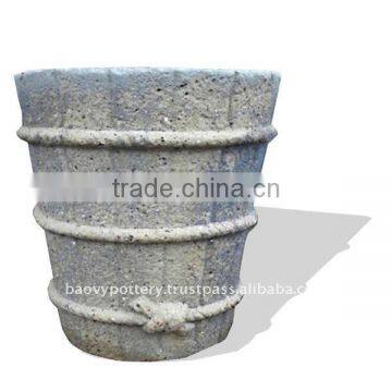 Vietnam Old stone outdoor planter, outdoor pottery