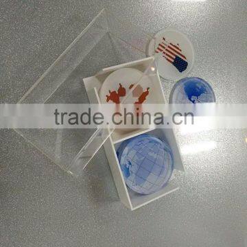 2017 China Factory Custom Acrylic Tea Cup Coaster/coffee Cup Coaster photo-5