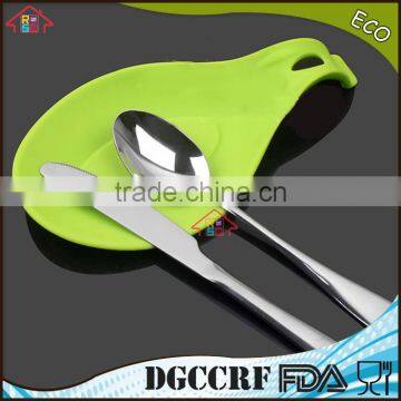 NBRSC Spoon Rest Flexible Silicone Spoon Holder Handle Hole Design for Placing Spoon Without Mess Kitchen Utensils Set of 5 photo-2