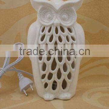 Owl Figurine Decorative Ceramic Table Lamp Wholesale photo-2