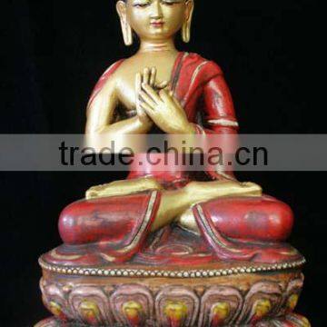 Wholsale Buddhism Metal Antique Bronze Buddha Vairocana photo-5