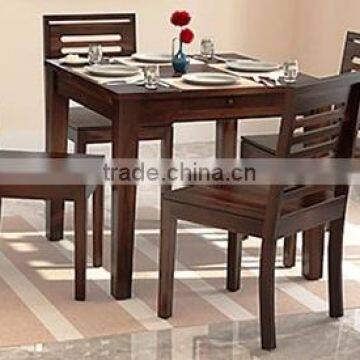 Mahogany Color Wooden Dining Table Set
