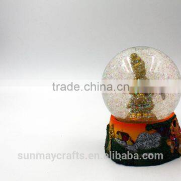 Custom Polyresin India Buddha Souvenir Snow Globe for Sale photo-3