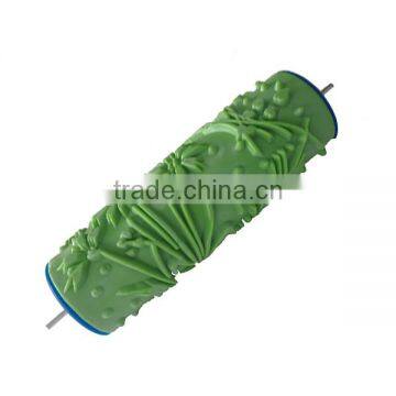Green Color Soft Rubber Roller Paint Brush Roller Pattern Paint Roller photo-4