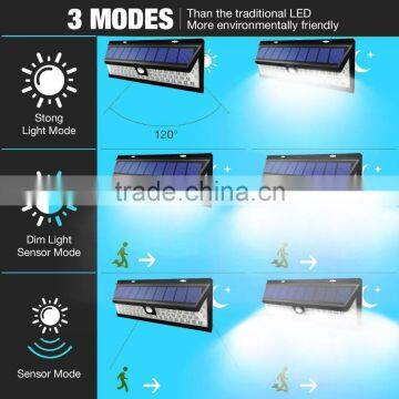 PIR Sensor Motion Light Bright Outdoor Garden Led Lights Solar Motion Activated Outdoor Wall Light