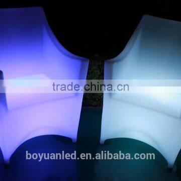 IR Remote Control PE Material Led Luminous Garden Furniture Chair photo-6