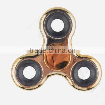 2017 hot sale golden shinning color hand fidget spinner