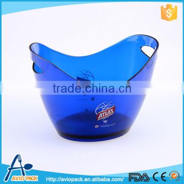 Reasonable price eco friendly blue plastic ice bucket