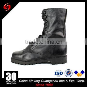 Factory Price ODM Avaliable black Grain Leather Military Boots