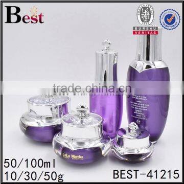 100ml Purple Lotion Pump Luxury Cosmetic Bottle and Packaging photo-6