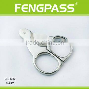 CC-1012 6.4cm 2CR13 Stainless Steel Scissors-Shaped Full Metal Cigar Cutter