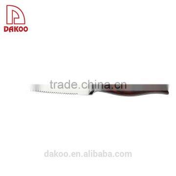4.5'' Pakka Wood Handle With 3 Rivets Steak Knife photo-4