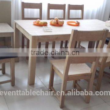 Hot Sale Wood Dining Table and Chair Sillas Restaurant photo-5