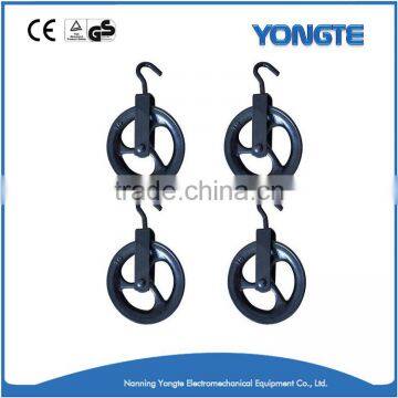 300mm Black Wire Rope 300kg Pulley Block