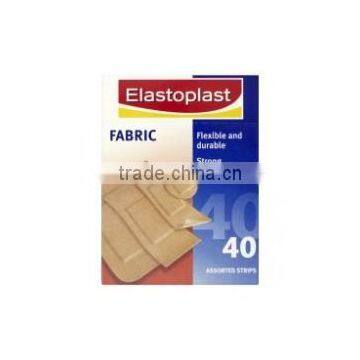 ELASTOPLAST FABRIC PLASTERS ASSORTED STRIPS X 40