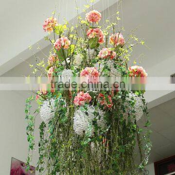 Hot Sell Artificial Hydrangea Silk Flowers Wedding Wall Decoration Table Centerpiece photo-3