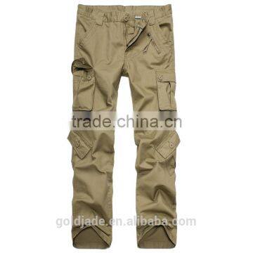 Korean Style High Quality 100%Cotton Men Cargo Pocket Pants photo-2