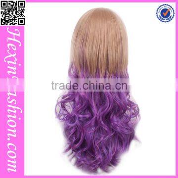 Wholesale 68 CM Stylish Wave Purple Wig Party photo-3