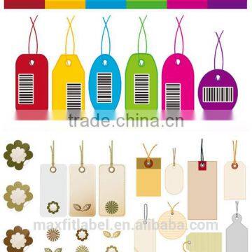 2017 China custom swing tags hang tags for garments,gift,earrings