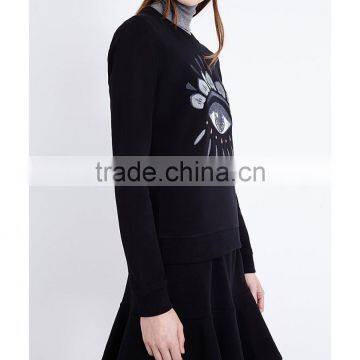Wholesale Women Long Sleeves Cotton-jersey Sweatshirt(DQE0072T) photo-4