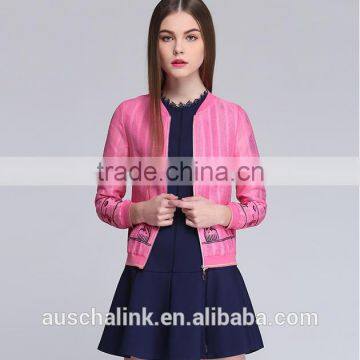 latest korean style classic fashion embroidered casual jacket customized