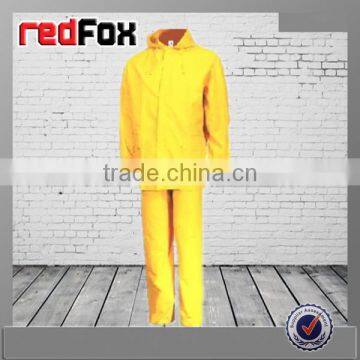 Hi Vis Red Working Pvc Rain Cape Poncho Spot Sales photo-4