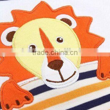 MOM AND BAB 100%Cotton Baby Clothing Stock Baby Bibs Embroidery Animal Desing photo-5