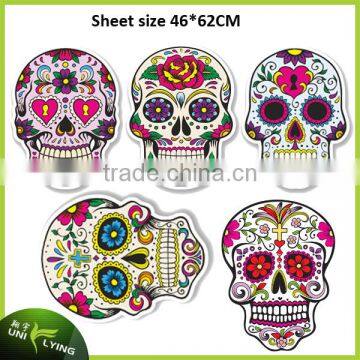 Skull T-shirt Heat Transfer Sticker Iron On Plastisol Heat Transfer photo-3