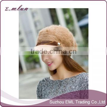 Womens wholesale custom design winter hats/fashion hats/ladies hat