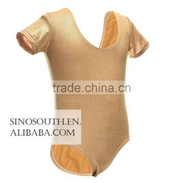 2017 New Arrival Ballet Sparkle Short Sleeve Gymnastics Leotard for Girls photo-2