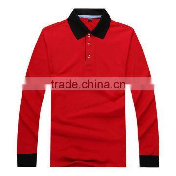 China Factory Latest Fashion Electronic Blank Long Sleeve Polo T-shirt Custom photo-4