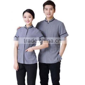 custom hot sale factory price new design cheap housekeeping uniforms for cleaning