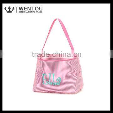 Wholesale Monogrammed Candy Stripe Easter Bucket photo-5