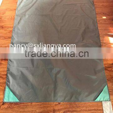 2017 Cheap Beach Blanket Round Custom Waterproof Black Picnic Mat Camping Picnic Mat Compact Pocket Blanket