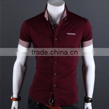 100% Cotton Casual Fashion Men's Short Sleeve Shirt photo-4