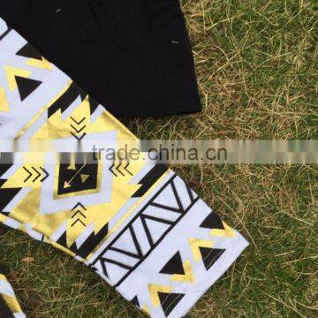 Baby Girls Clothes FALL/Winter Kids 3 Pieces Scarf Aztec Pant Sets Girls Hot Sell Boutique Clothes Kids Suit photo-2