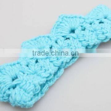 Crown Design Baby Crochet Headband, Knitting Crown Baby Headband