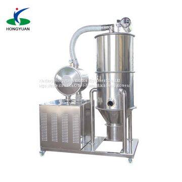 Mini vacuum suction machine with pneumatic transport system