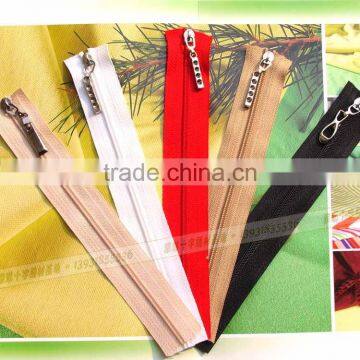 Wholesale zipper of 18cm with metal slider for cross stitch wallet zipper