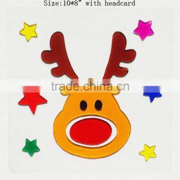 Reindeer Santa Claus Gel Window Decoration Sticky Jelly Halloween Window Sticker Home Decoration photo-2