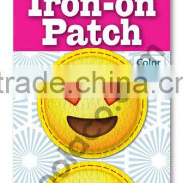 mini color Iron on PU patch heat press patches for clothing