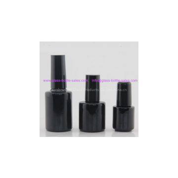 Supply Black Glass Nail Polish Bottle