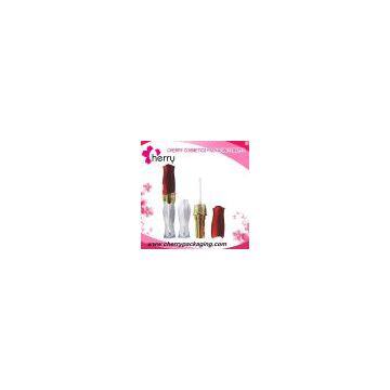 Beautiful shaped plastic lipgloss tube cosmetic tube packaging