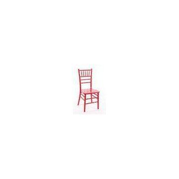 Durable Burgundy Wood Chiavari Chairs / Outdoor Commercial Chair BIFMA