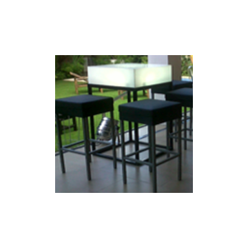 Lighted Led Square Bar Table photo-2