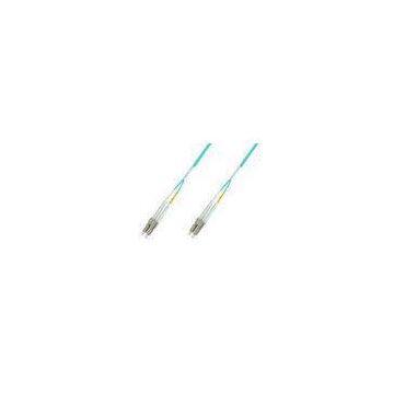LC to LC OM3 Duplex Fiber Optic Patch Cord Jumper , MM 10Gig Cable Jumper