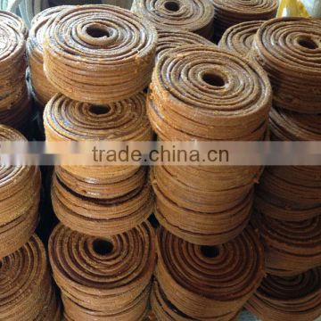 With yellow grease impregnated COTTON FIBER PACKING