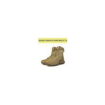 Comfortable Vintage Military Tactical Boots , Beige Tactical Desert Boots