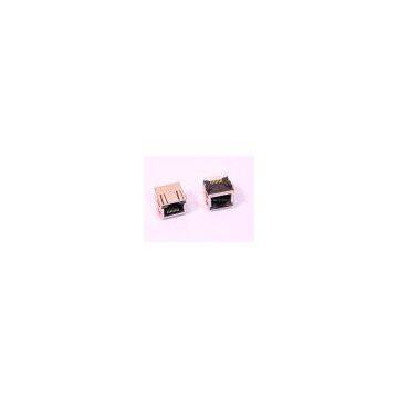Free shipping tape reel 1000pcs a lot SMT RJ45 modular plug with led sheild connector